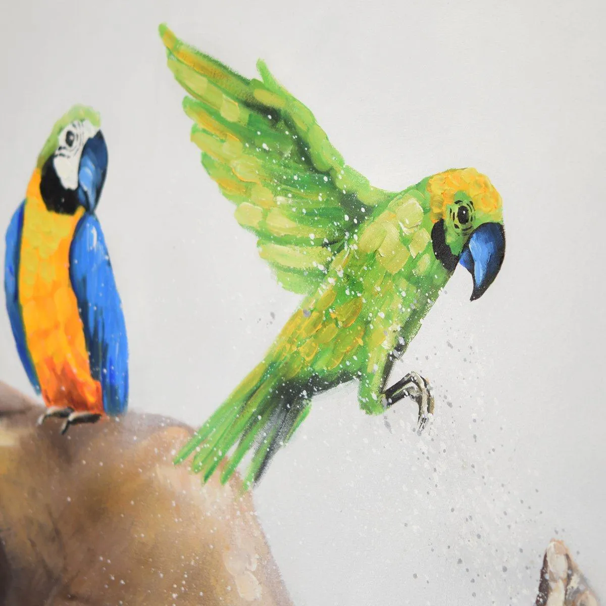 100% handmade Birds on elephant 40x40 Inch (100x100cm)