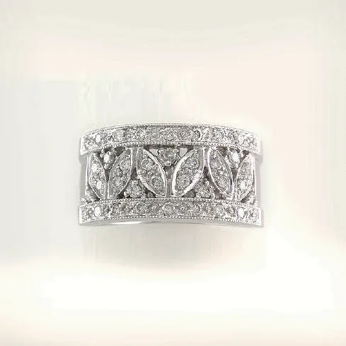 1/2ct.tw Diamond Fashion Floral Ring