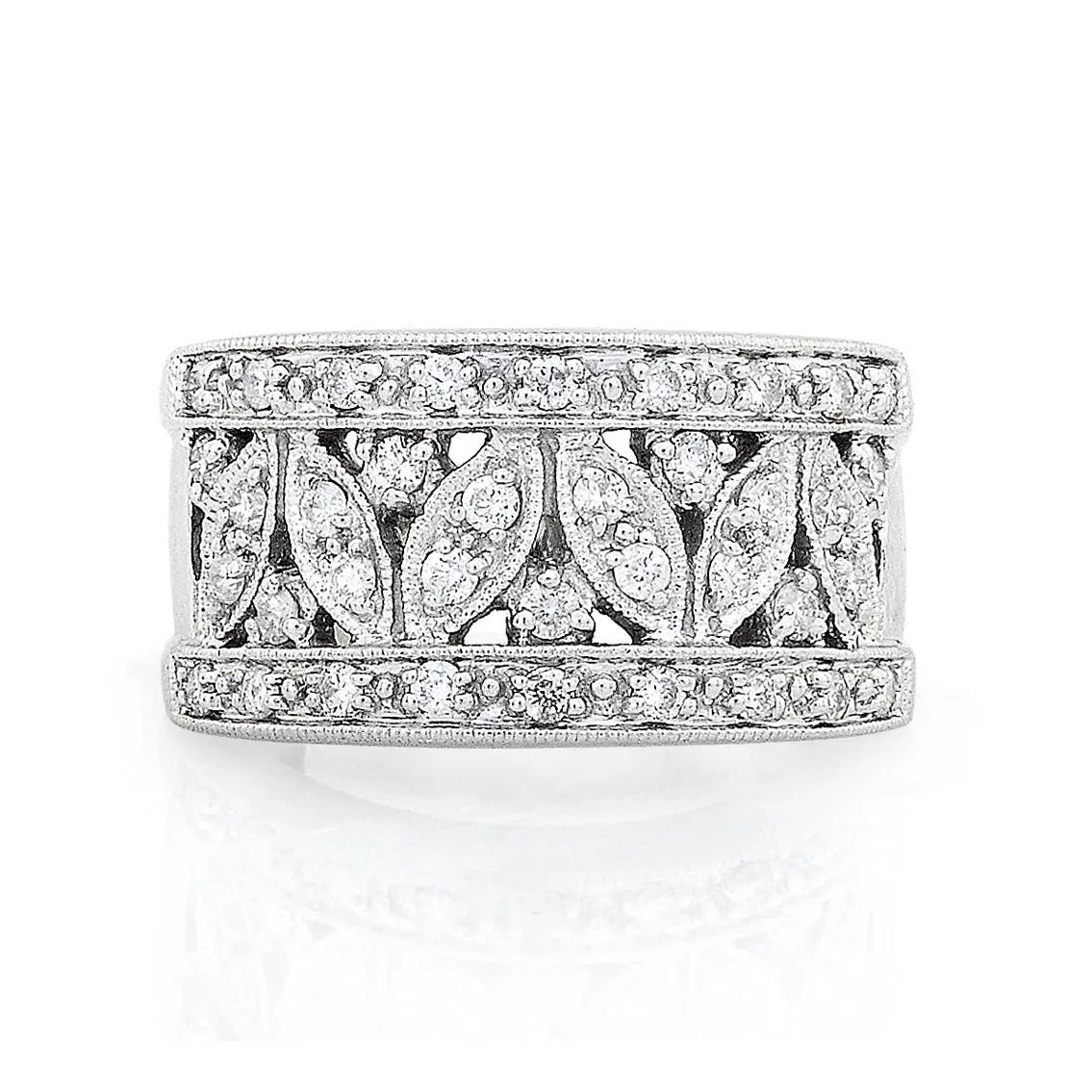 1/2ct.tw Diamond Fashion Floral Ring