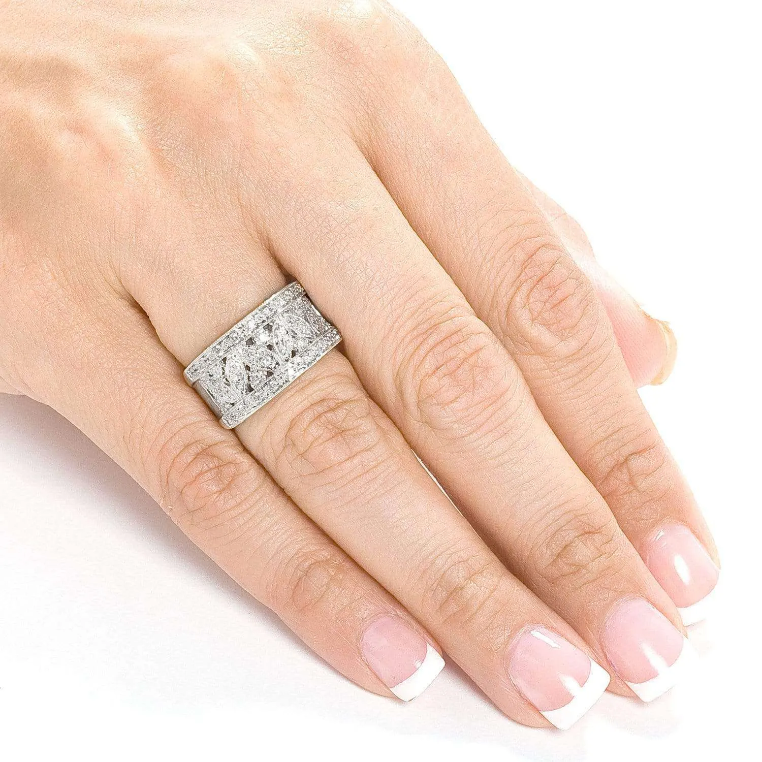 1/2ct.tw Diamond Fashion Floral Ring