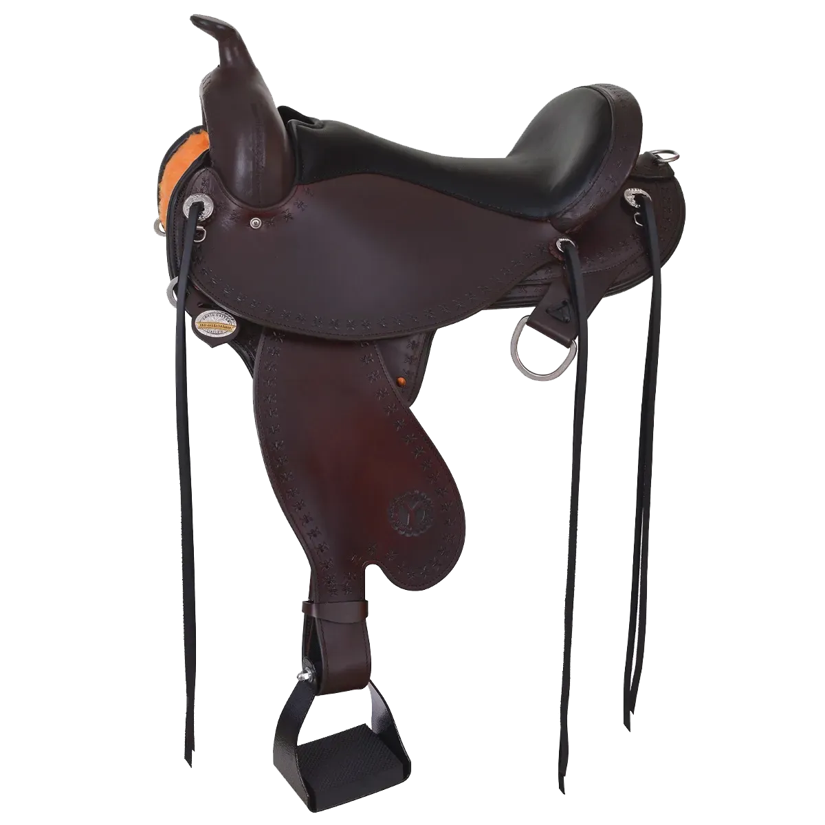 16" Circle Y Alabama Trail Gaiter Saddle 001