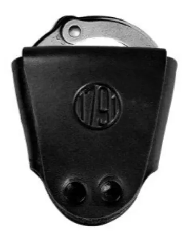 1791 Leather Open Top Handcuff Case - Belt Loop