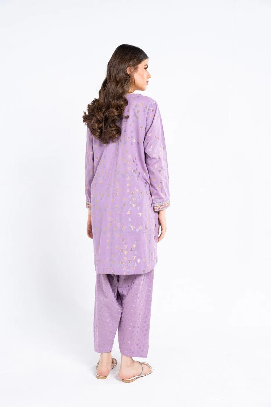 2 Pc Embroidered Cambric Outfit