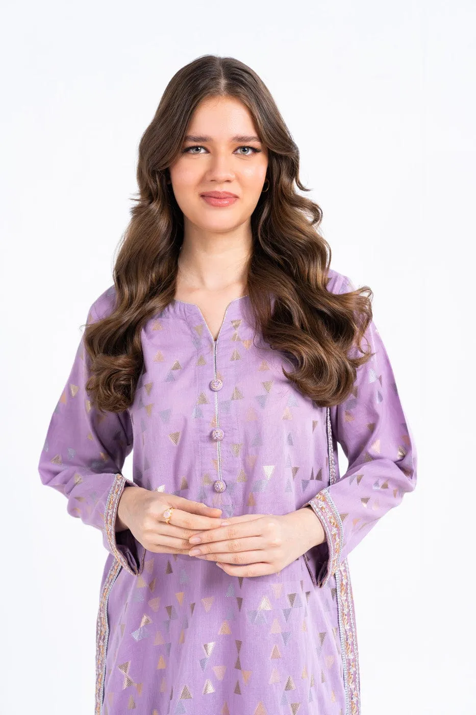 2 Pc Embroidered Cambric Outfit