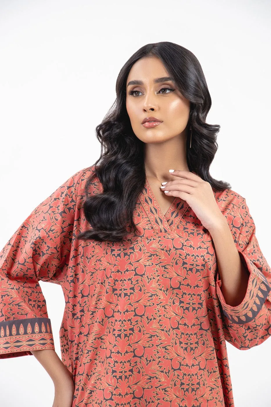 2 Pc Printed Cambric Outfit