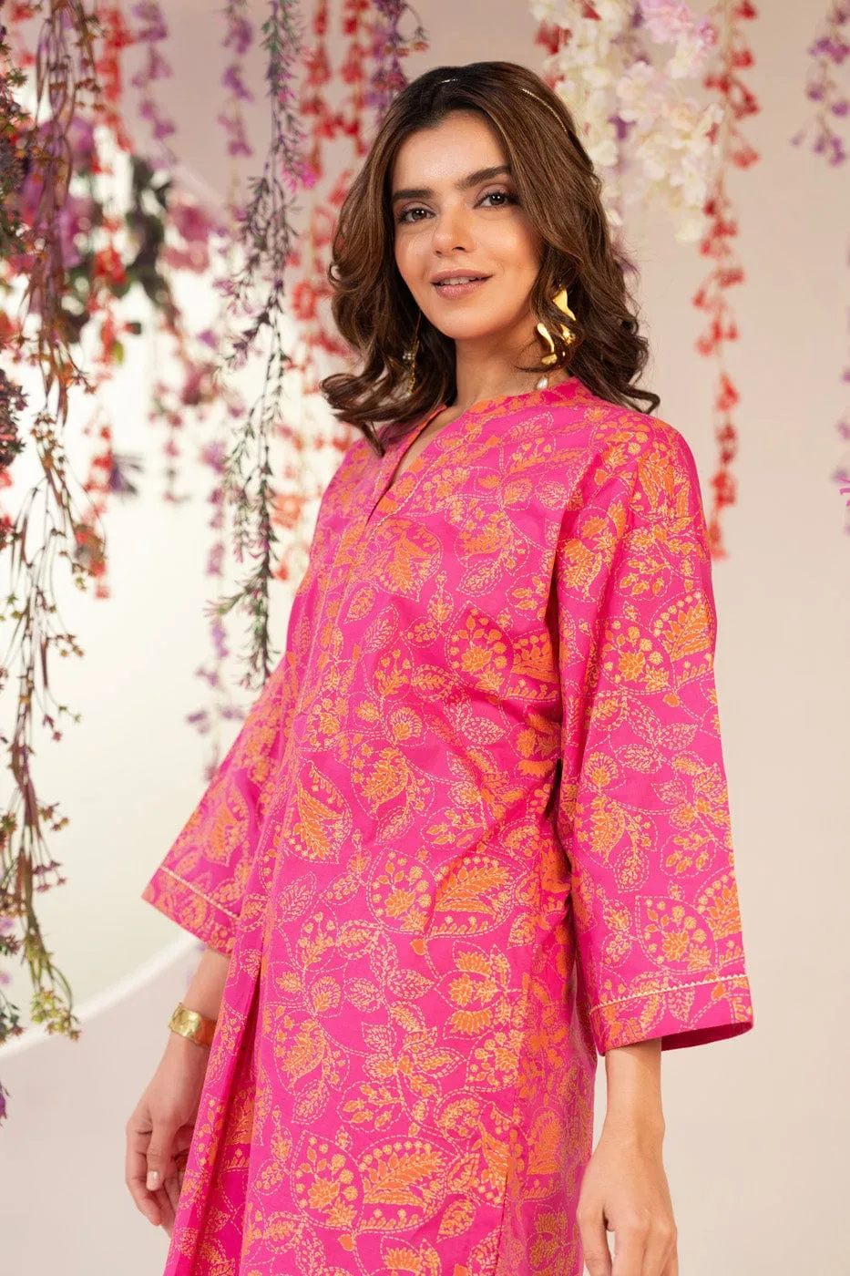 2 Pc Printed Cambric Outfit