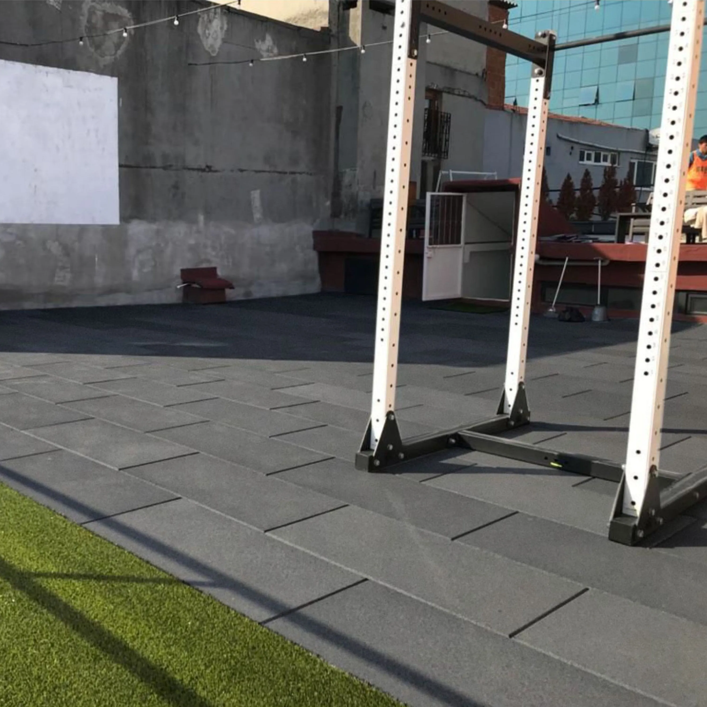 36m2 double garage package, BeFit Flatline Grey Rubber Gym Flooring