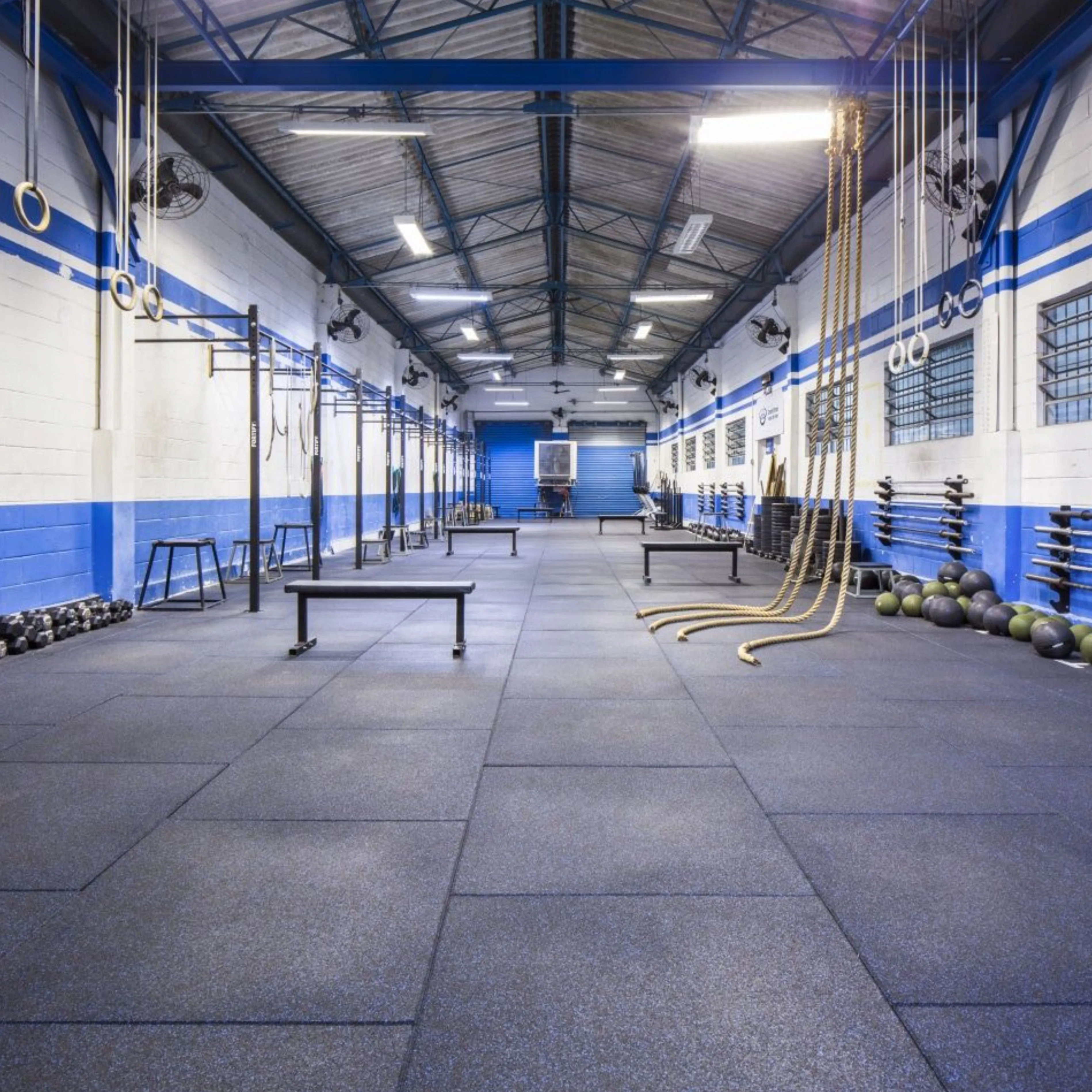 45m2 triple garage package, 20mm Flatline Pro Black Rubber Gym Flooring
