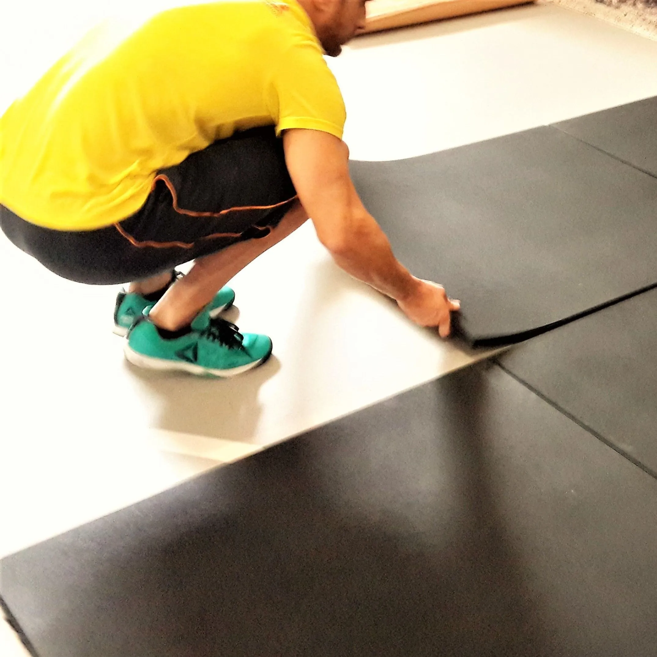 45m2 triple garage package, 20mm Flatline Pro Black Rubber Gym Flooring