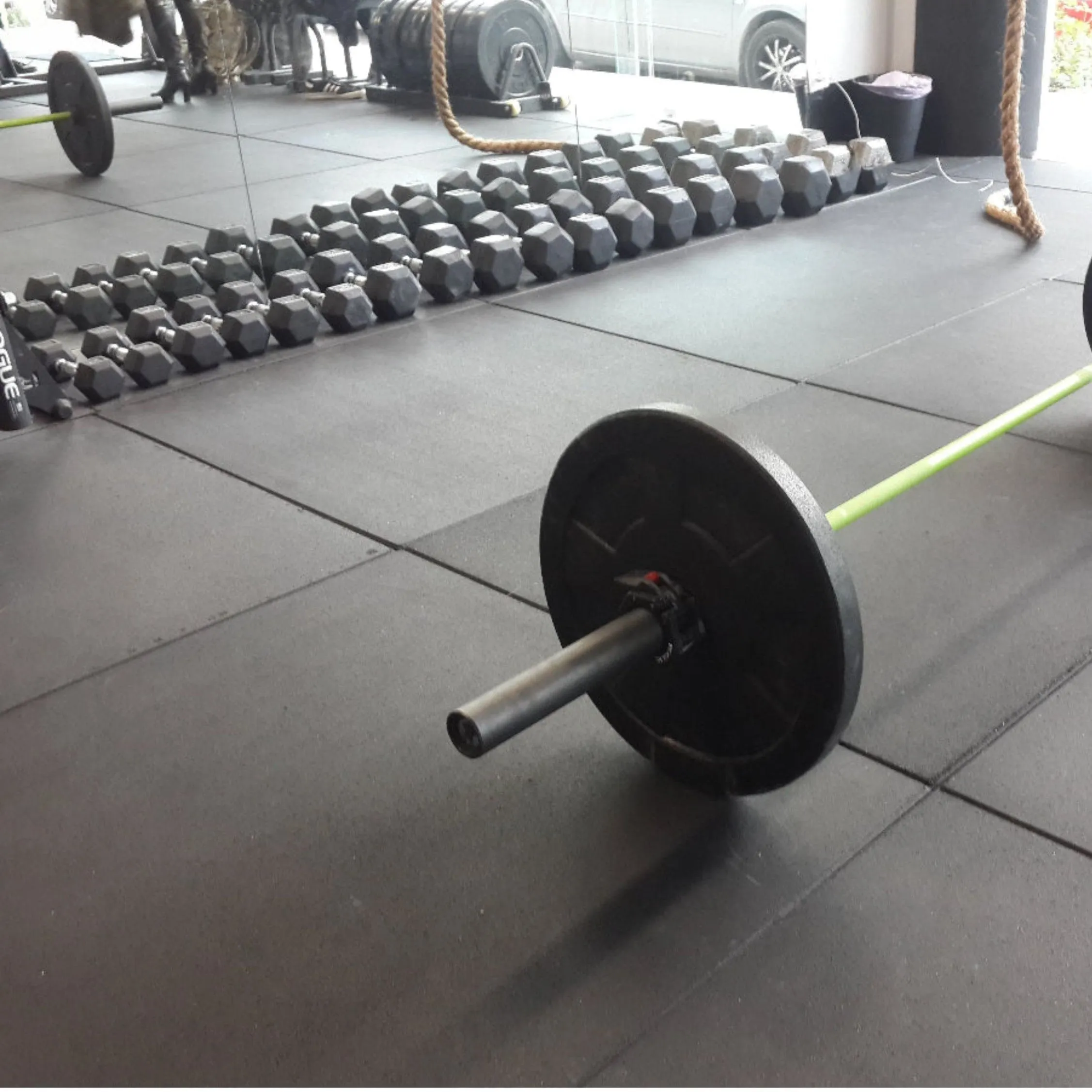 45m2 triple garage package, 20mm Flatline Pro Black Rubber Gym Flooring