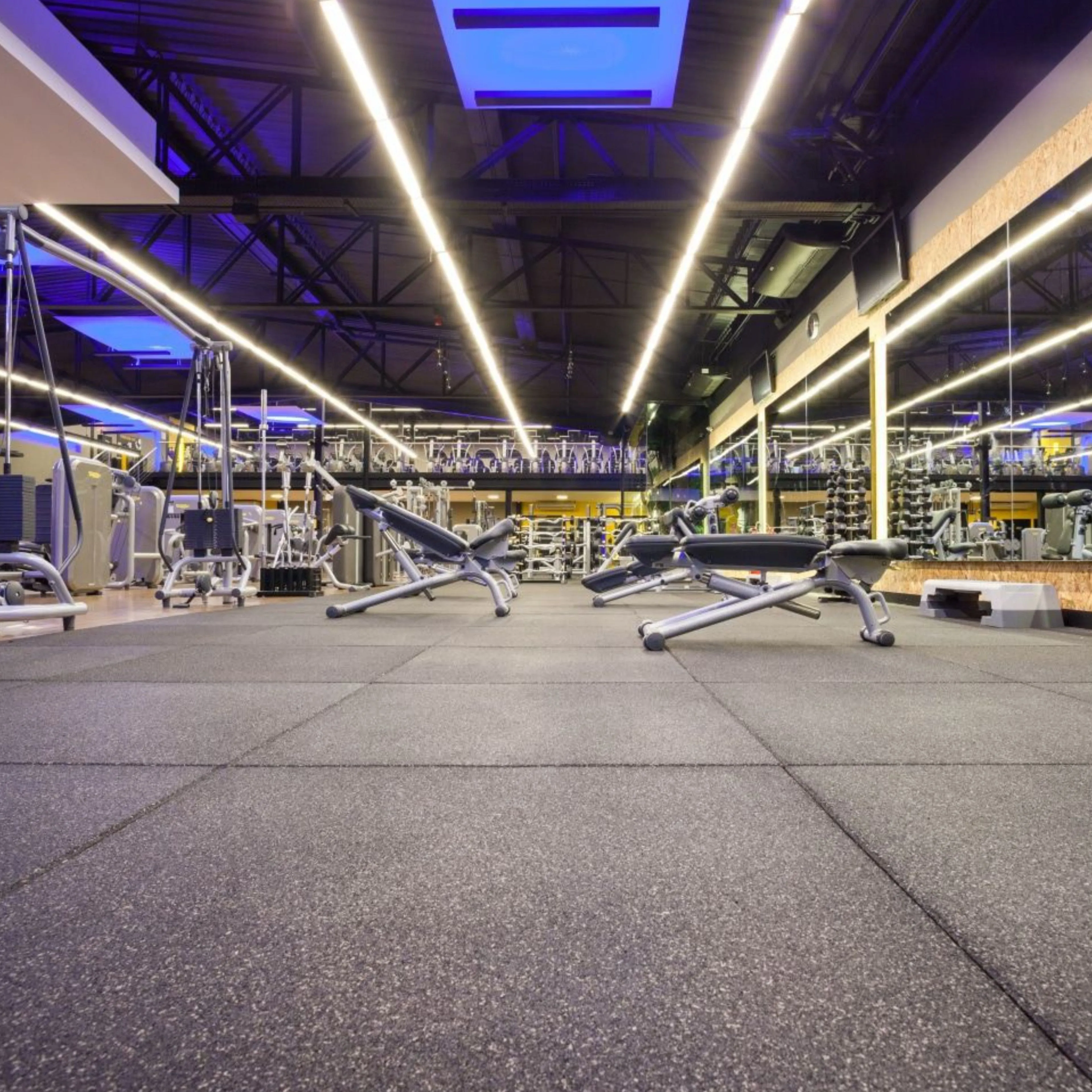 45m2 triple garage package, 20mm Flatline Pro Black Rubber Gym Flooring