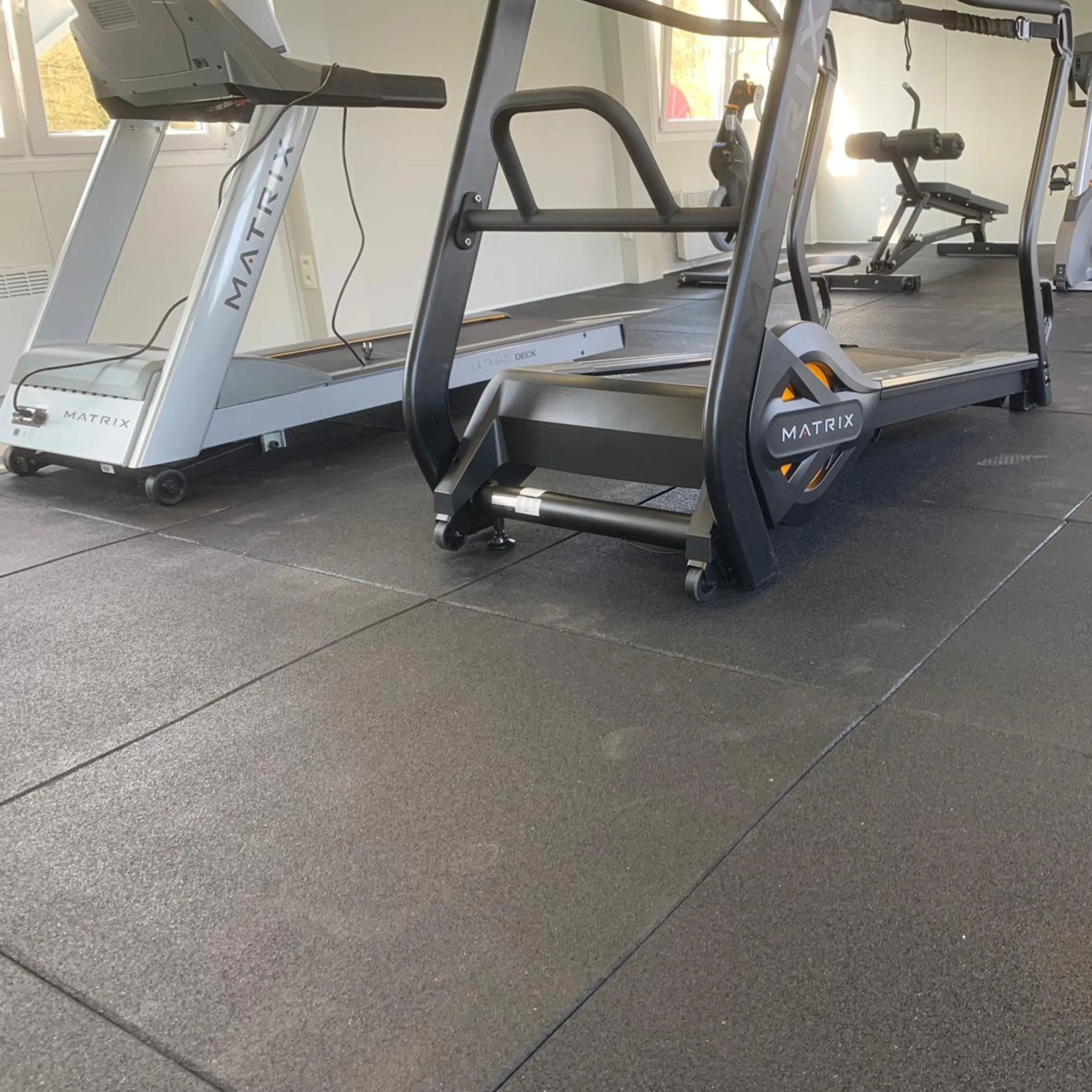 45m2 triple garage package, 20mm Flatline Pro Black Rubber Gym Flooring