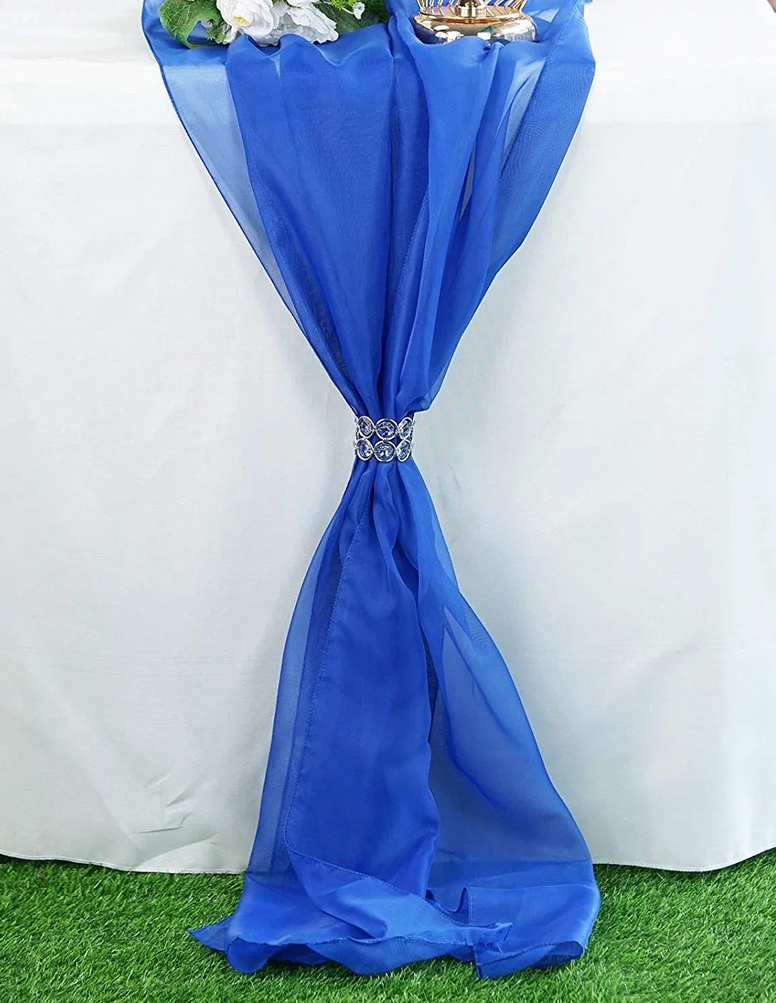 58" Wide Extra Long, Chiffon Wedding Table Runner