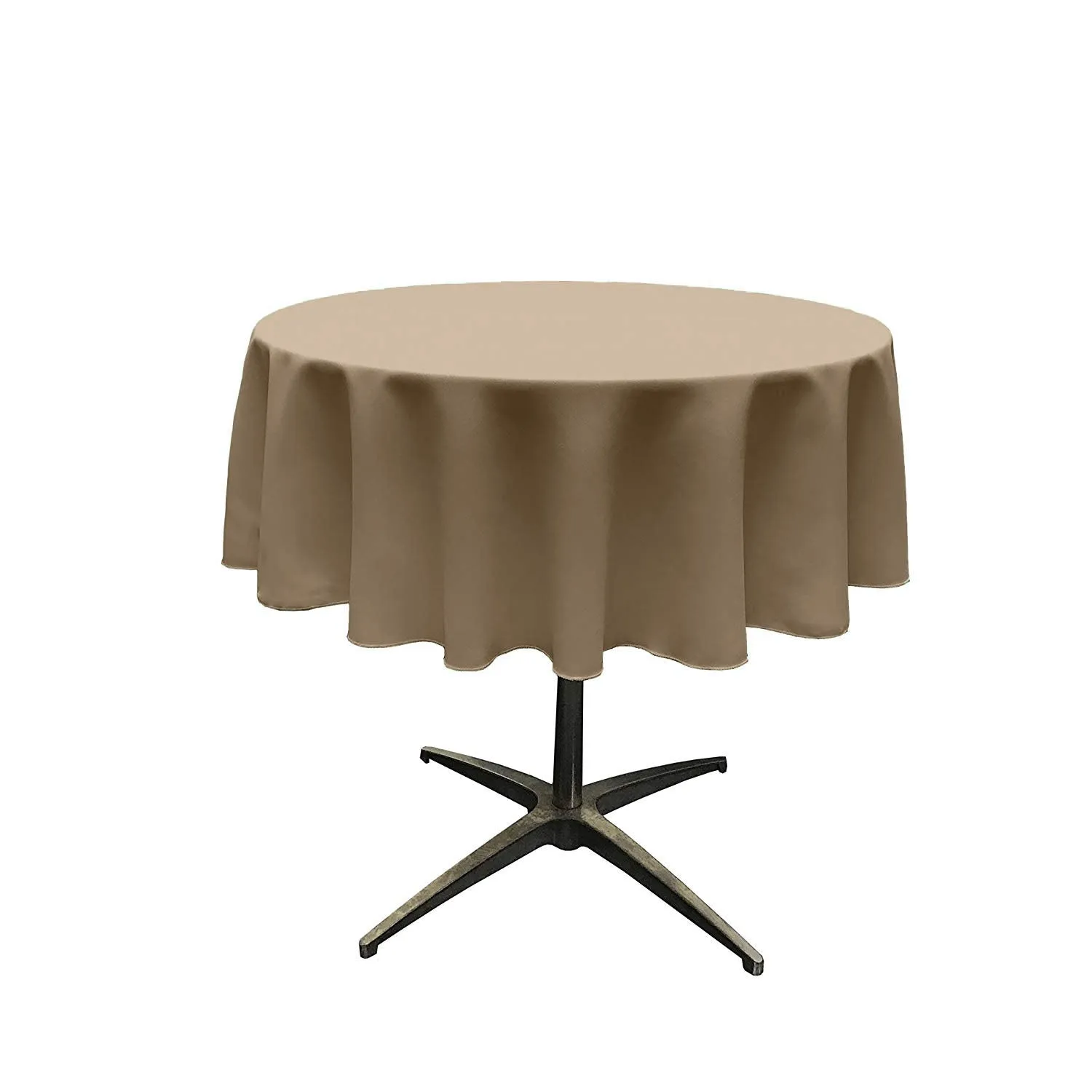 60" ROUND POLY POPLIN SEAMLESS TABLECLOTH