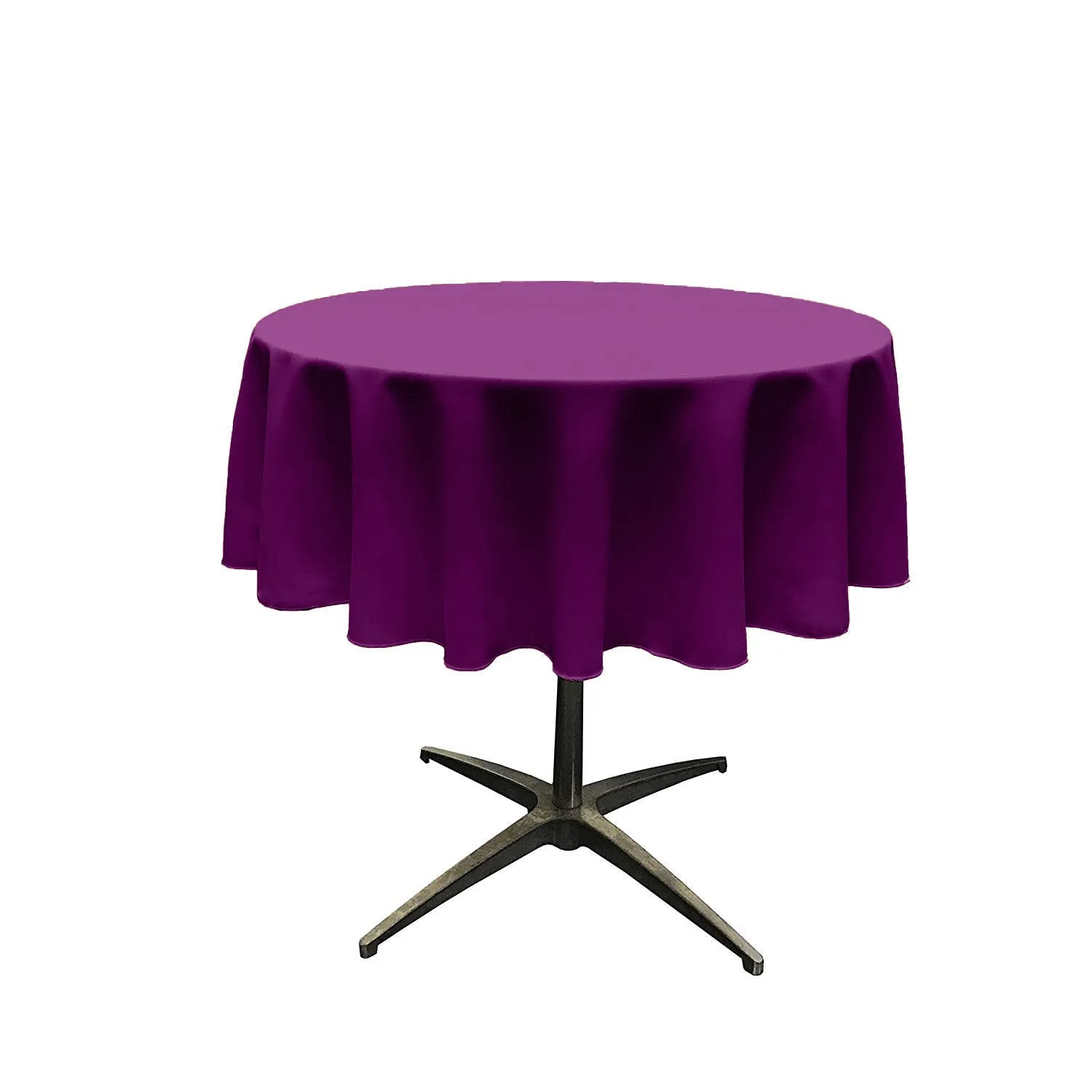 60" ROUND POLY POPLIN SEAMLESS TABLECLOTH