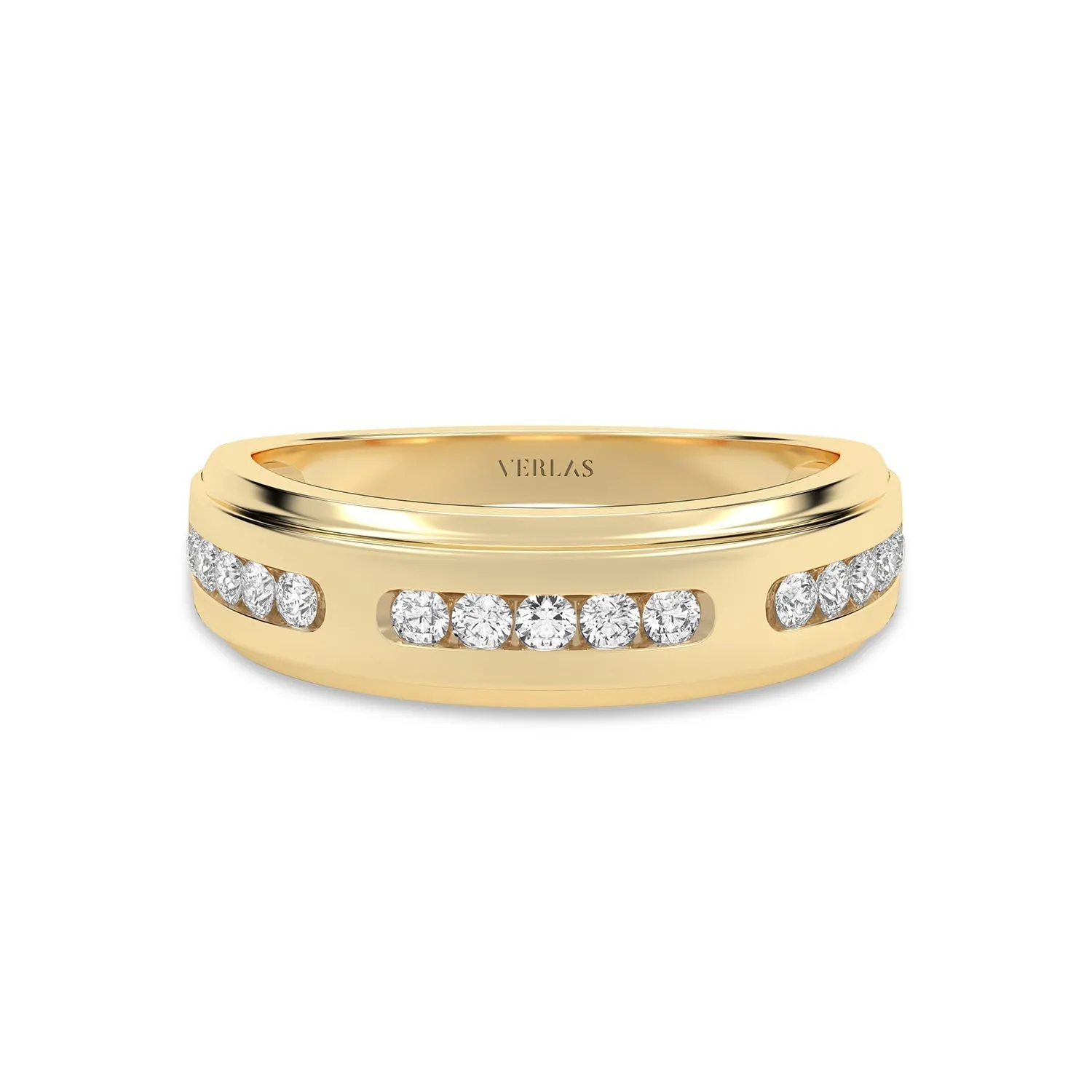 6mm 3-Trail Round Diamonds Nick-Set Band