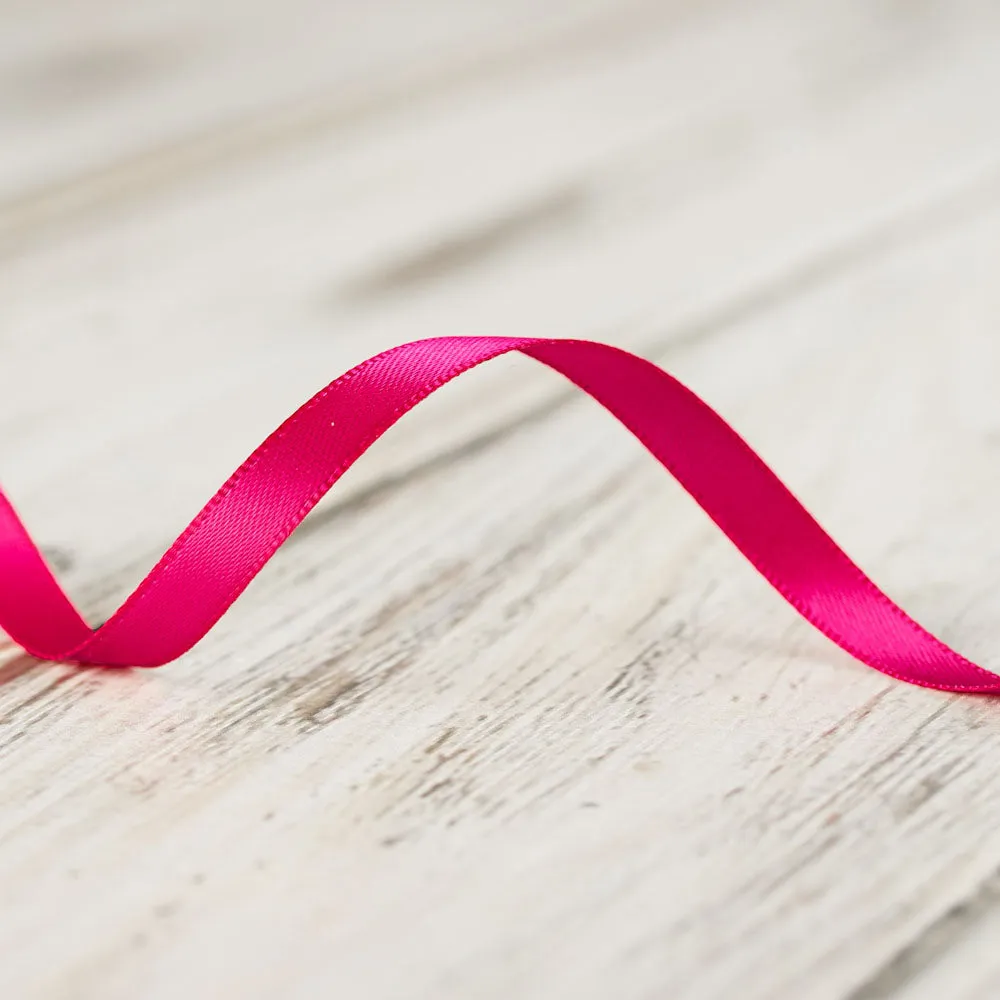 6mm Double Faced Satin Ribbon - Azalea