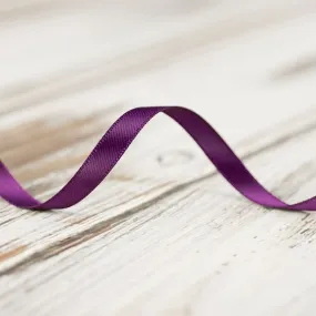 6mm Double Faced Satin Ribbon - Grape