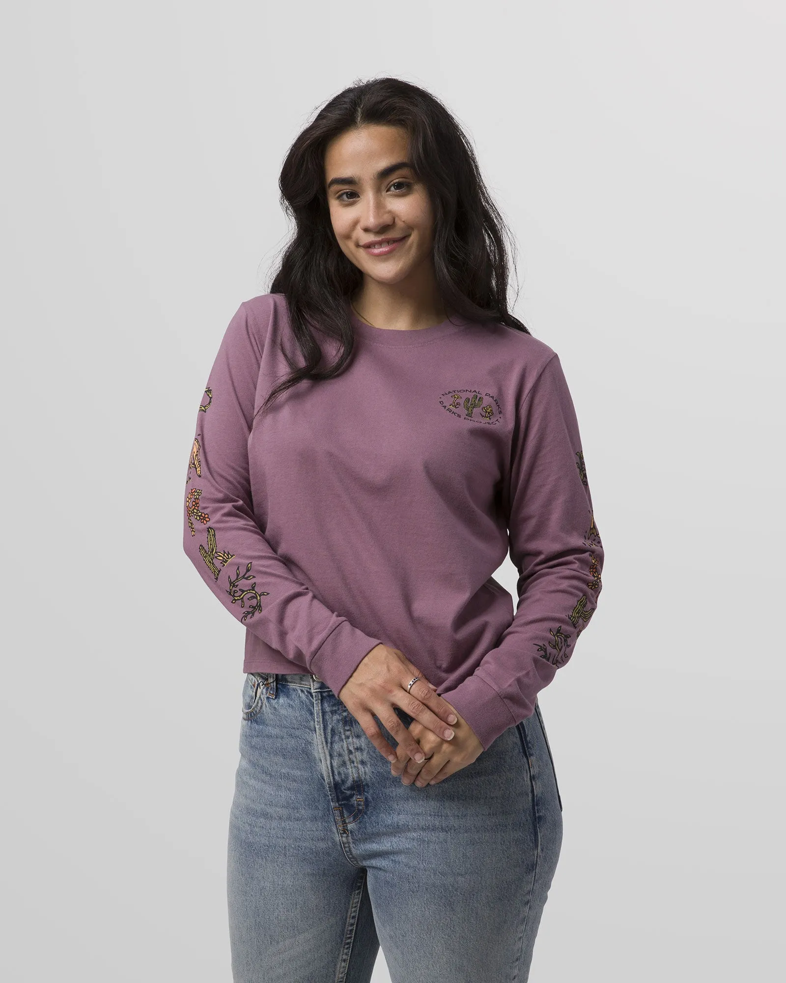 90s Doodle Parks Boxy Long Sleeve Tee