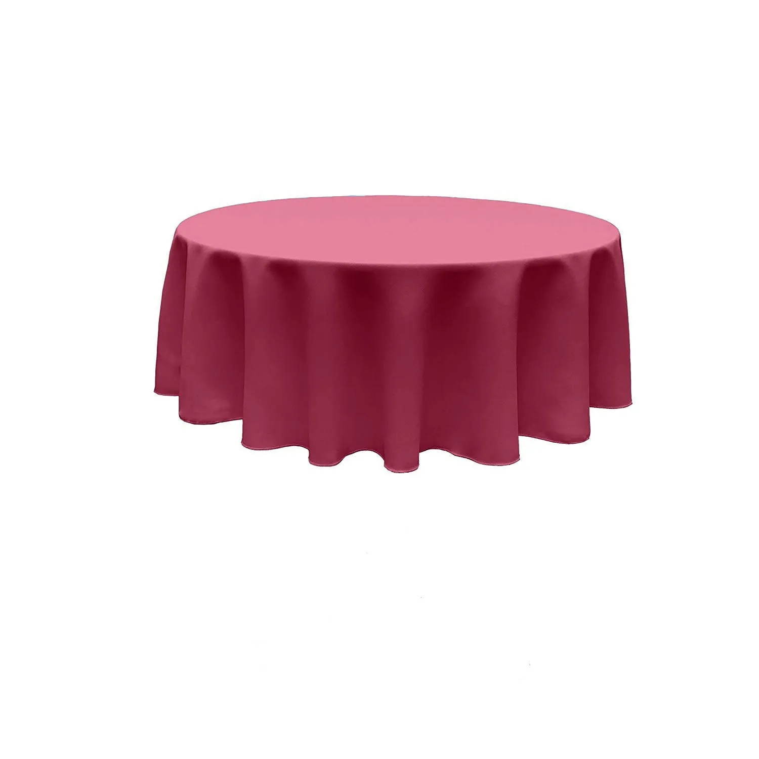 96" ROUND POLY POPLIN SEAMLESS TABLECLOTH