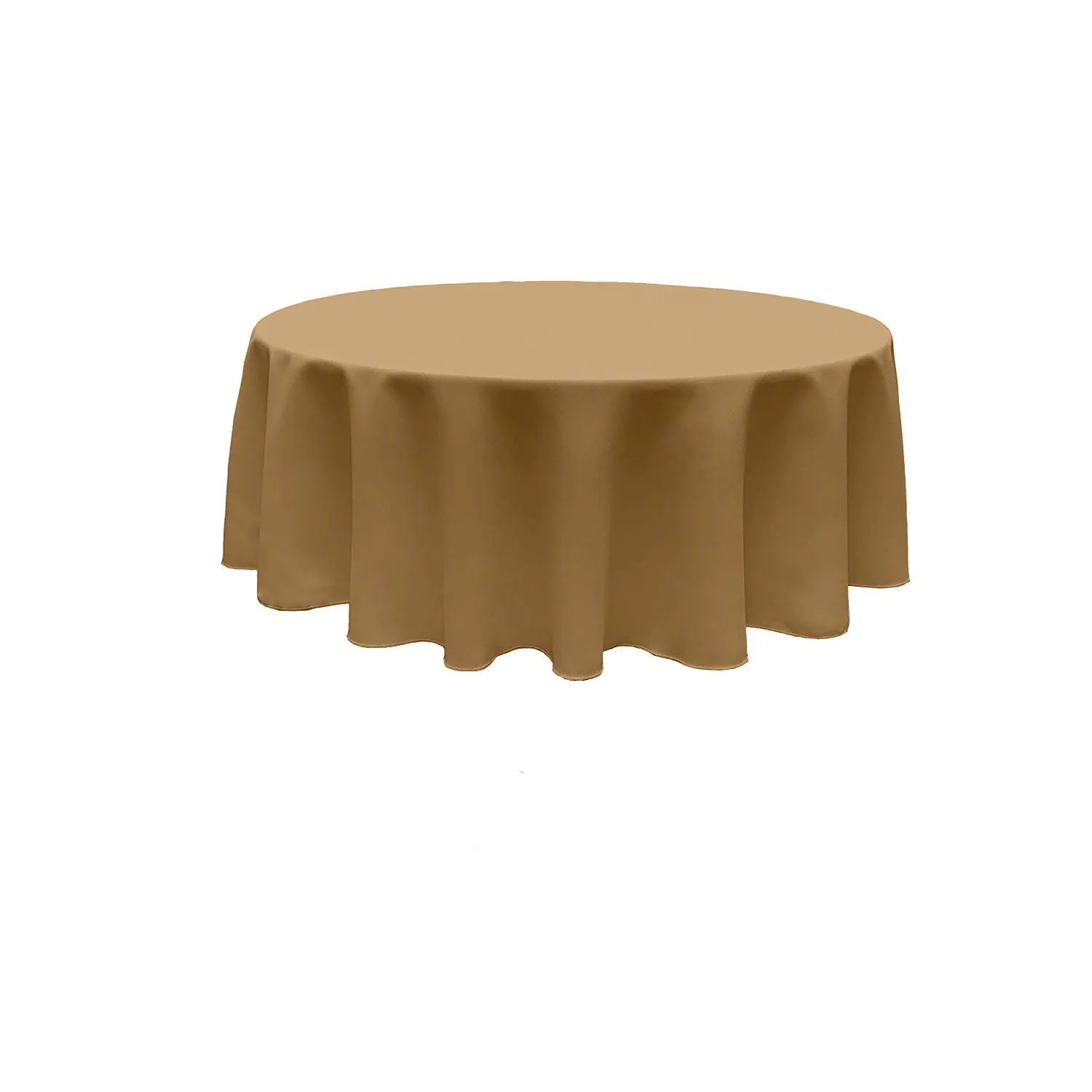96" ROUND POLY POPLIN SEAMLESS TABLECLOTH