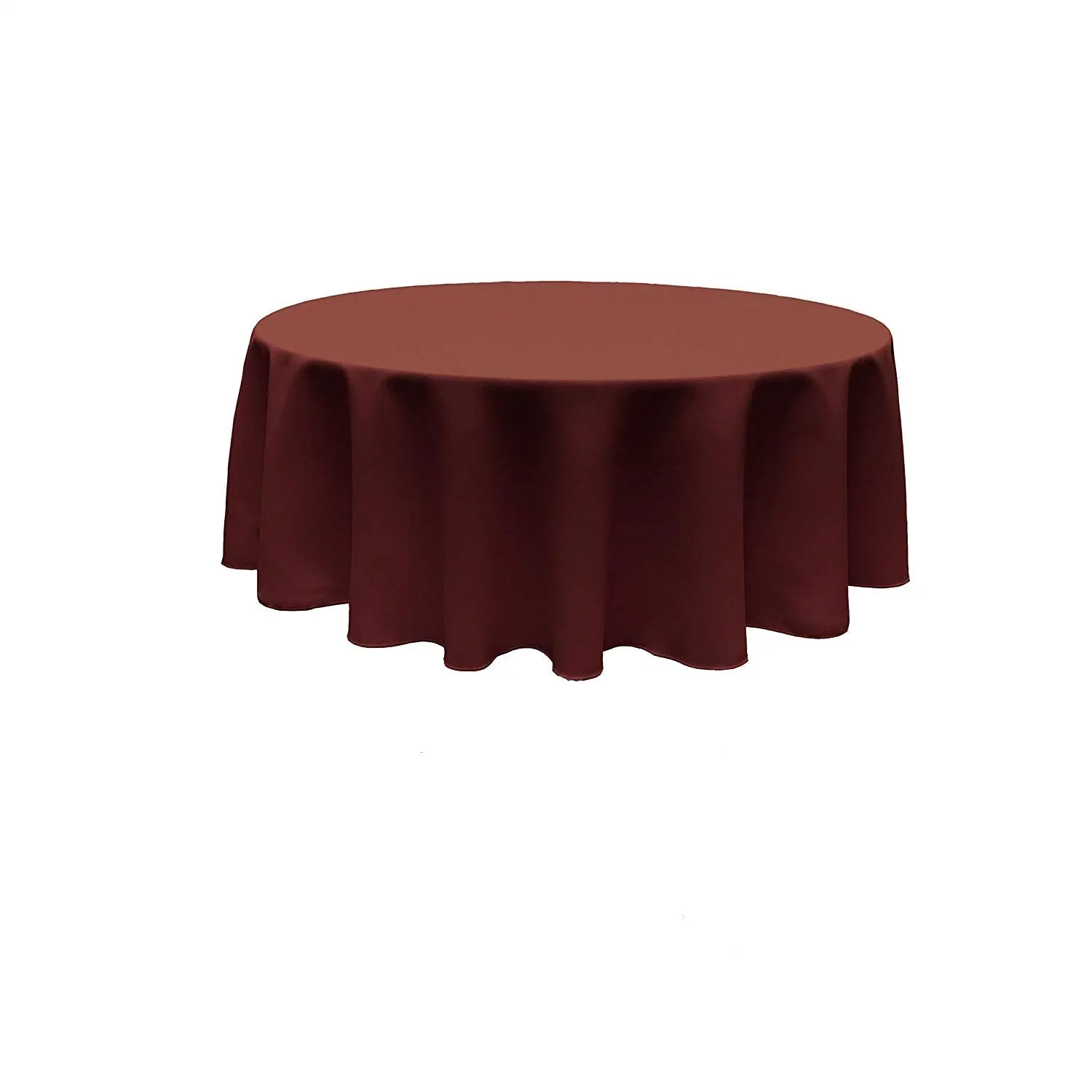 96" ROUND POLY POPLIN SEAMLESS TABLECLOTH