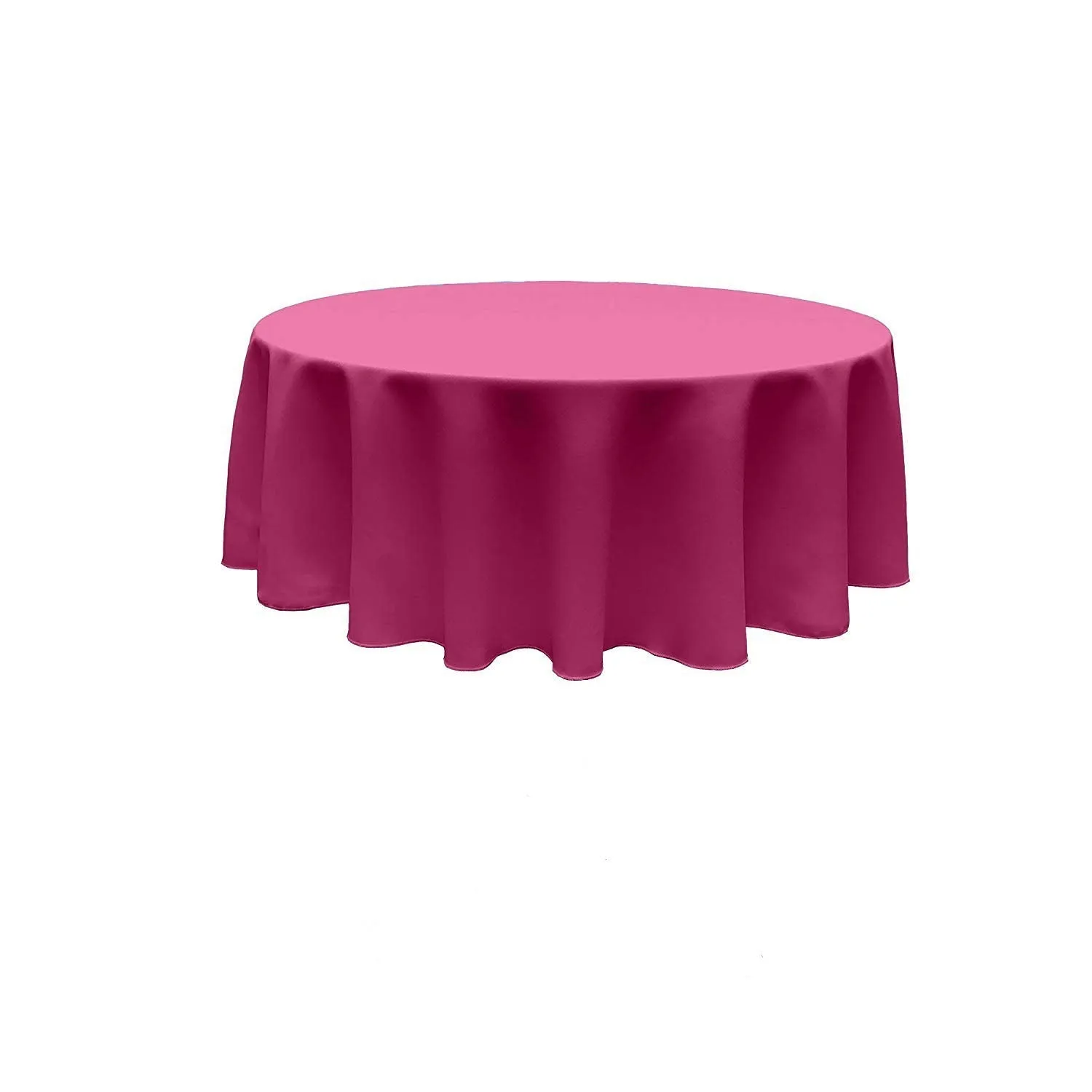 96" ROUND POLY POPLIN SEAMLESS TABLECLOTH