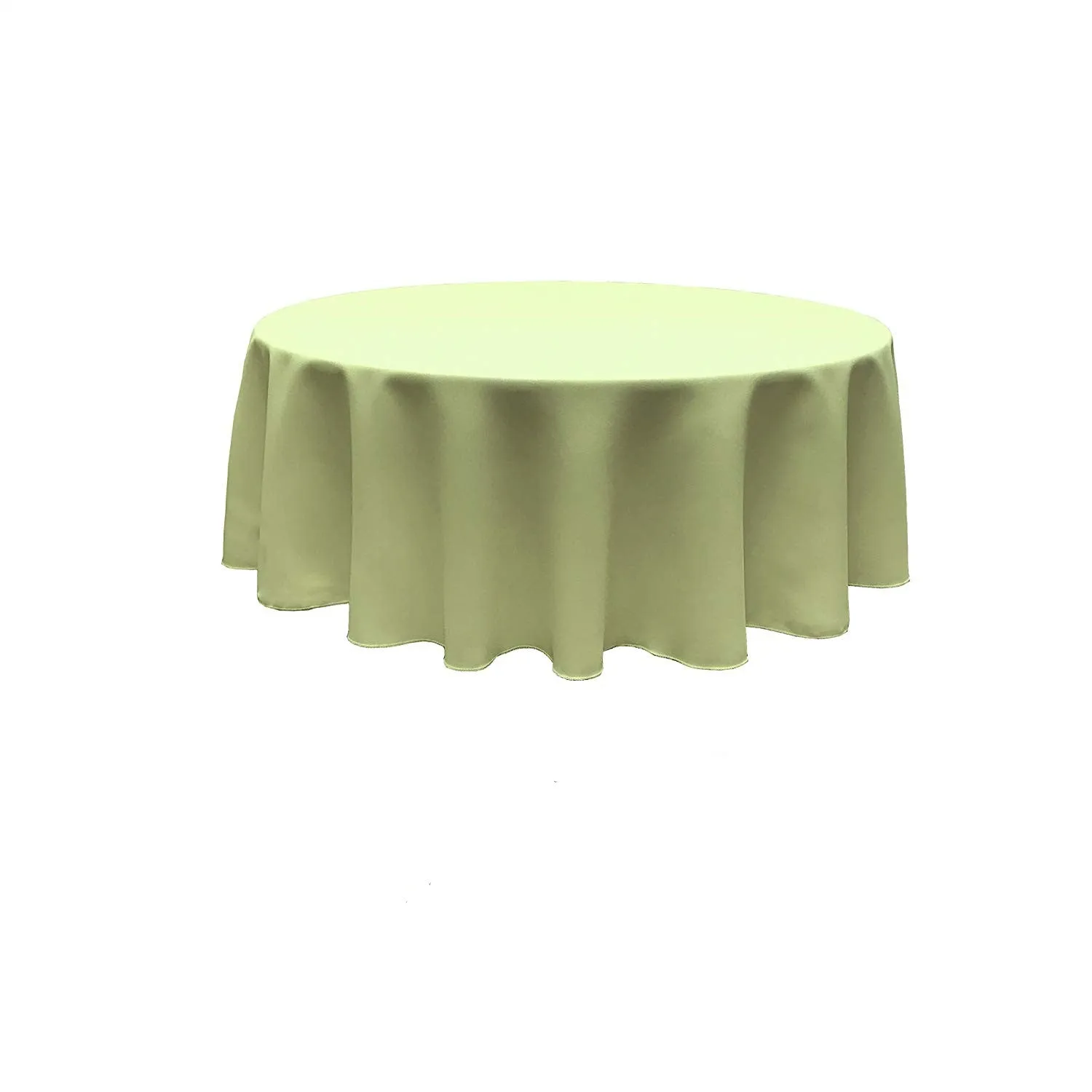 96" ROUND POLY POPLIN SEAMLESS TABLECLOTH