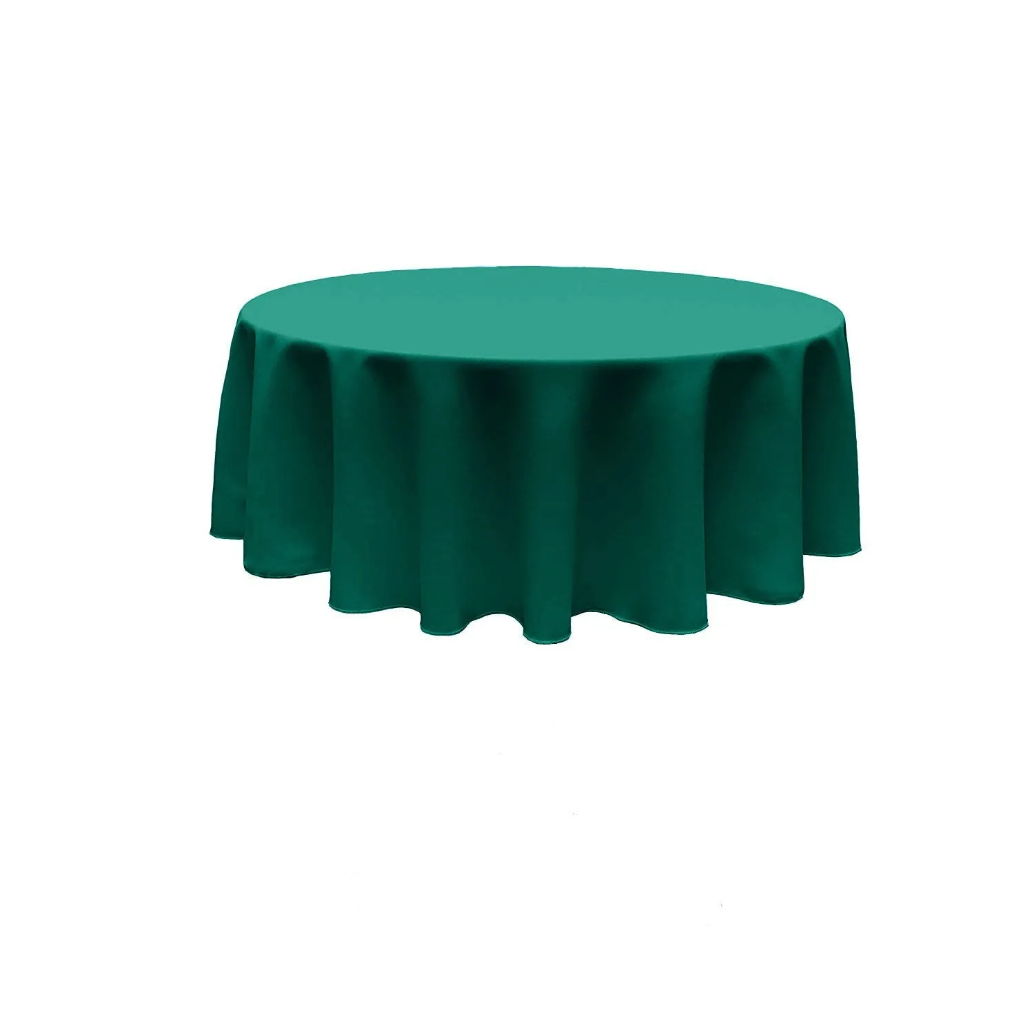 96" ROUND POLY POPLIN SEAMLESS TABLECLOTH