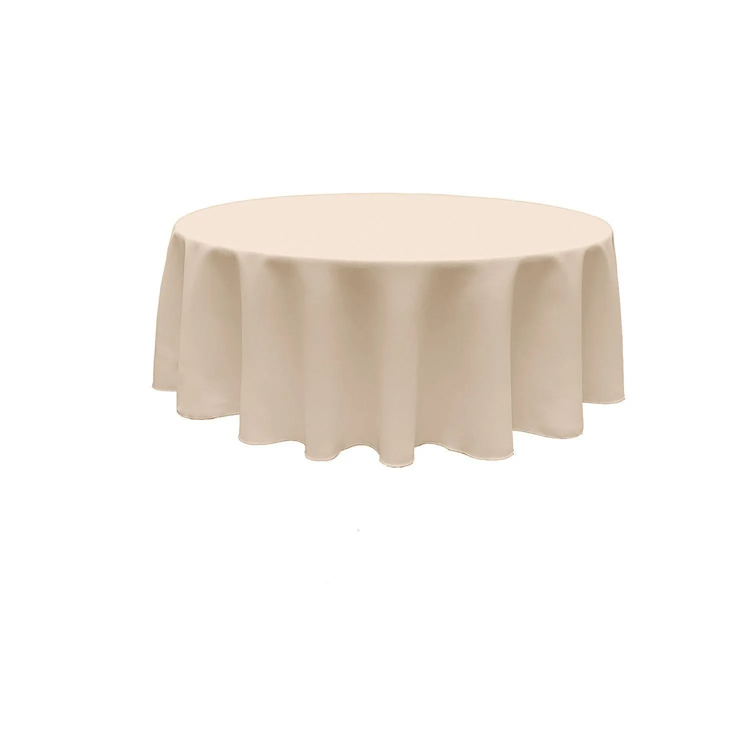 96" ROUND POLY POPLIN SEAMLESS TABLECLOTH