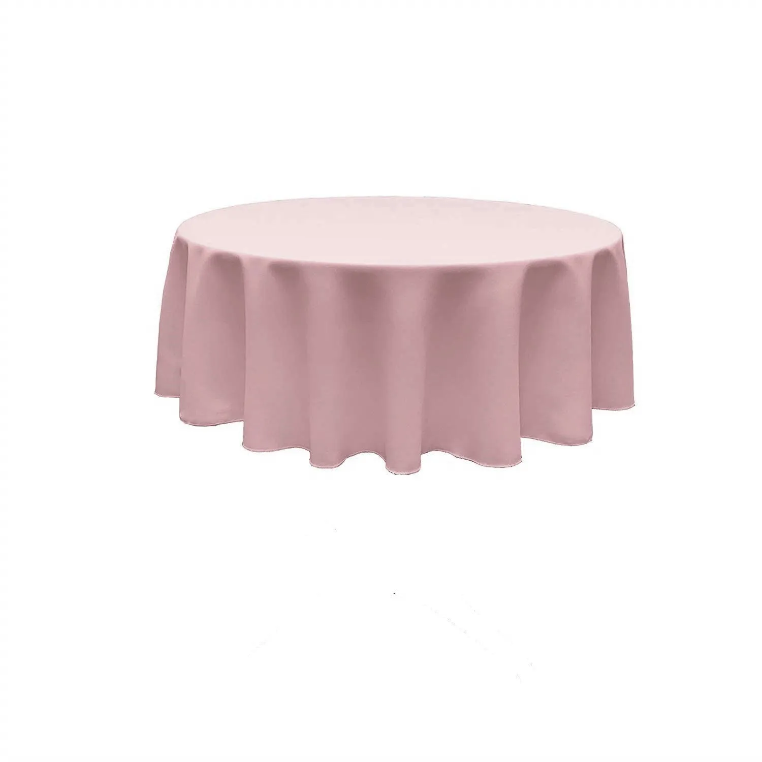 96" ROUND POLY POPLIN SEAMLESS TABLECLOTH