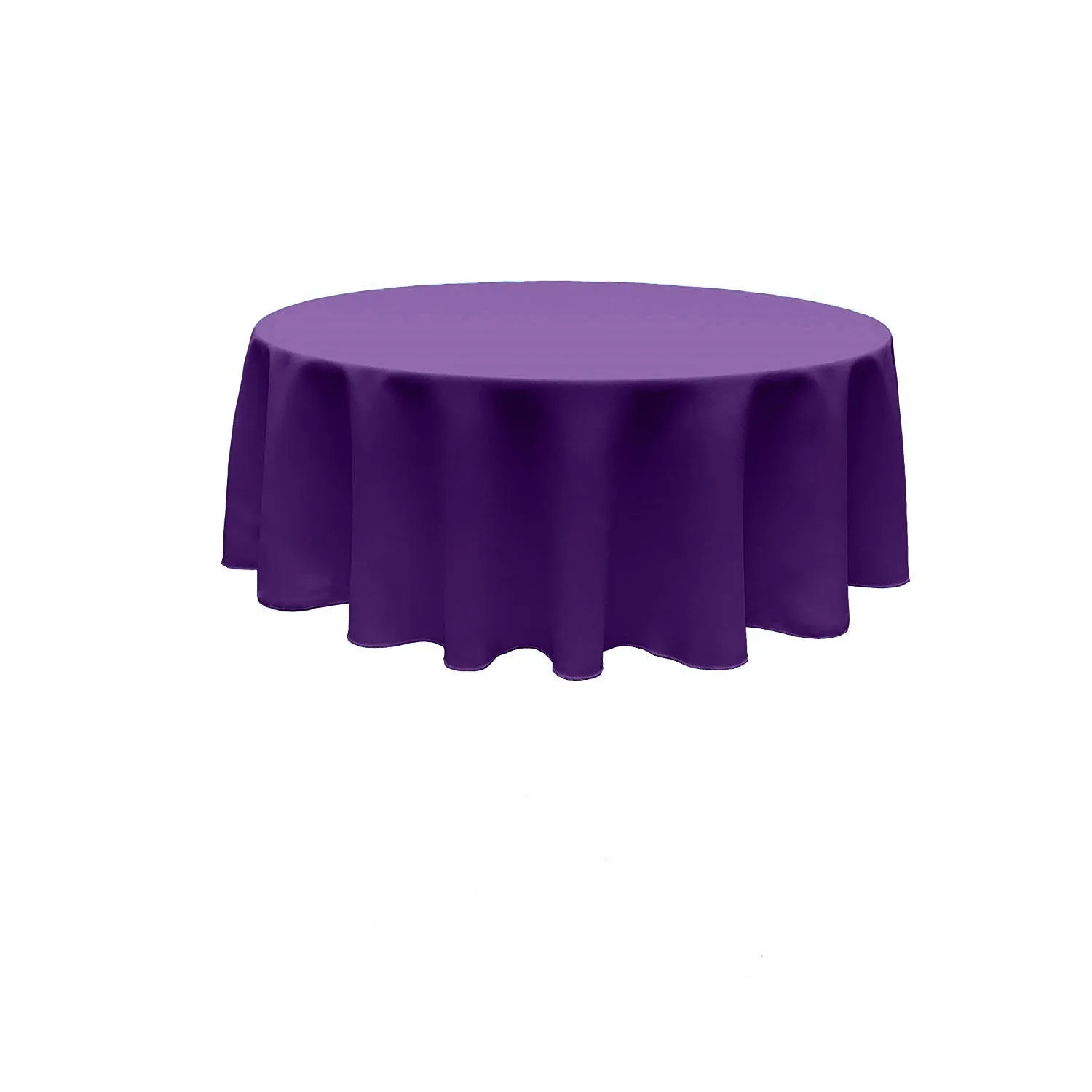 96" ROUND POLY POPLIN SEAMLESS TABLECLOTH