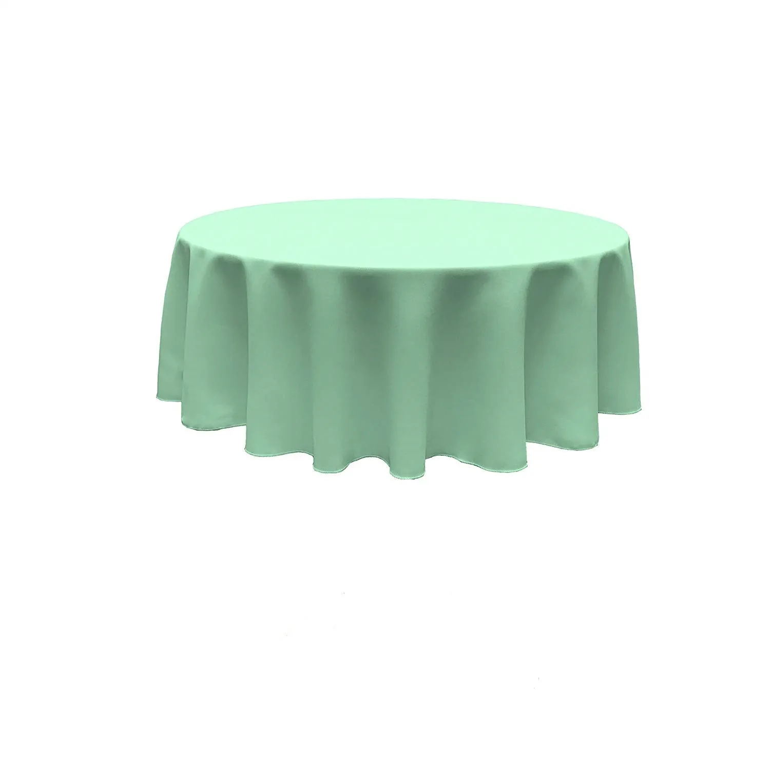 96" ROUND POLY POPLIN SEAMLESS TABLECLOTH