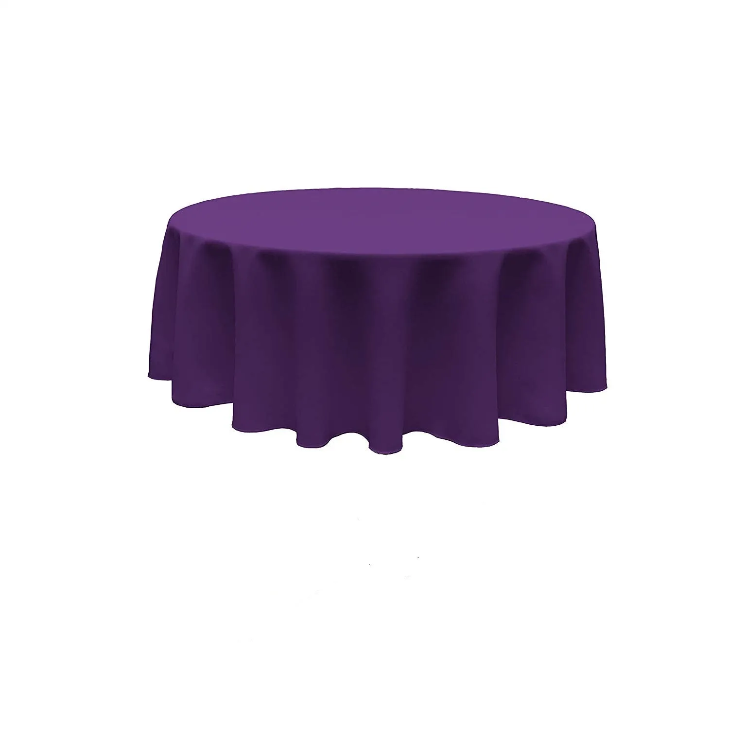 96" ROUND POLY POPLIN SEAMLESS TABLECLOTH