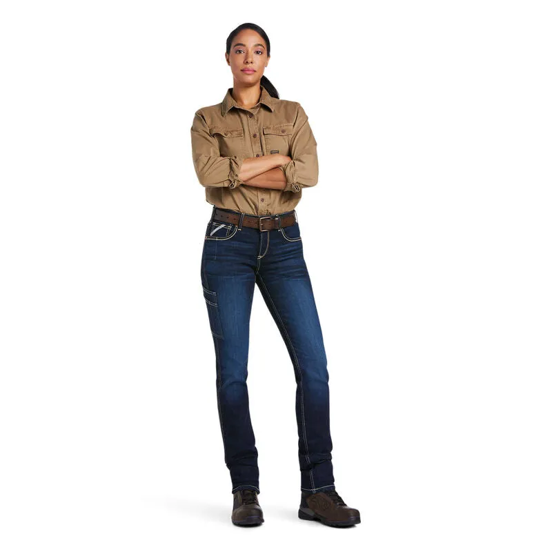 Ariat Women's Rebar Perfect Rise Work Flex Riveter Slim Leg Jean