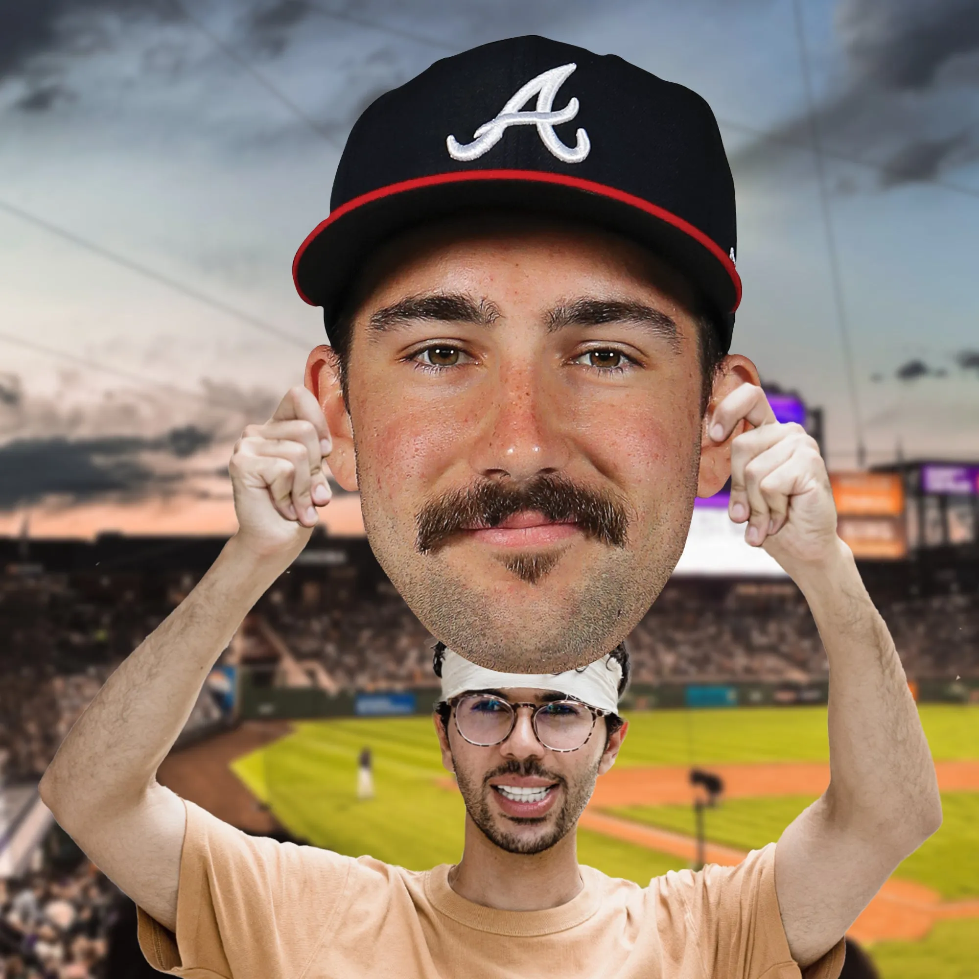 Atlanta Braves: Spencer Strider    Foam Core Cutout  - Officially Licensed MLB    Big Head