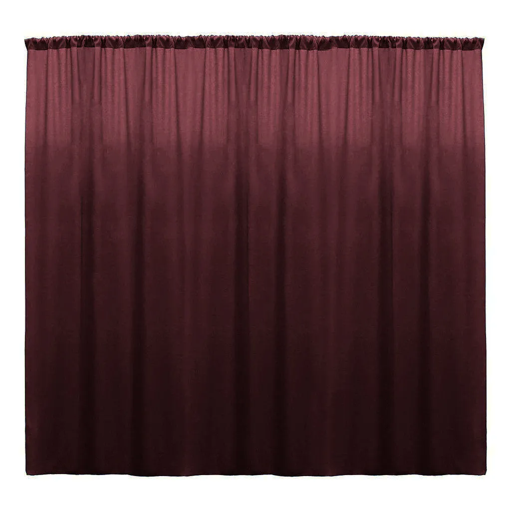 Backdrop Drape Curtain 10 Feet Wide x 10 Feet High, Polyester Poplin SEAMLESS 1 Panel.