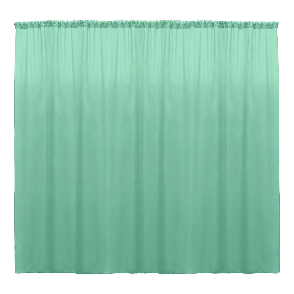 Backdrop Drape Curtain 10 Feet Wide x 10 Feet High, Polyester Poplin SEAMLESS 1 Panel.