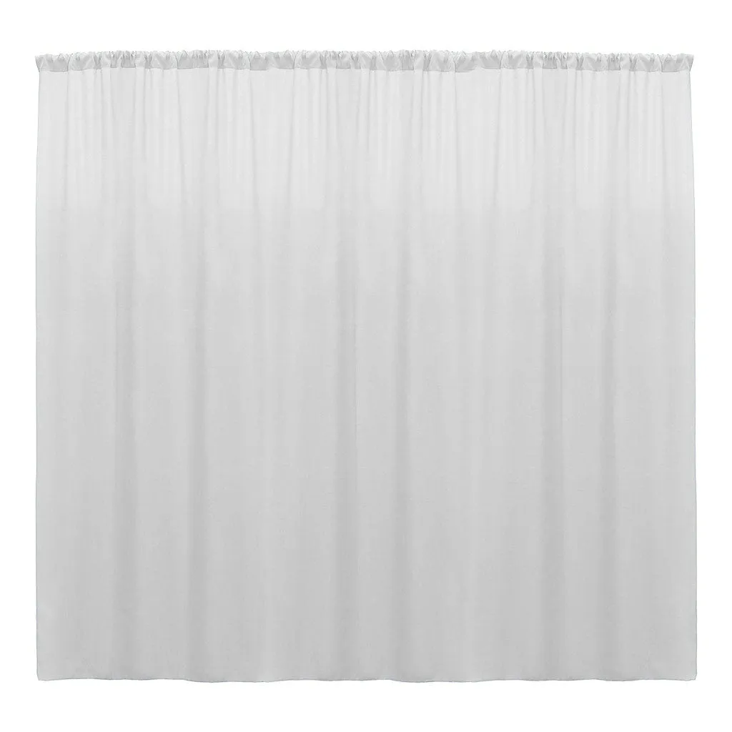Backdrop Drape Curtain 10 Feet Wide x 10 Feet High, Polyester Poplin SEAMLESS 1 Panel.