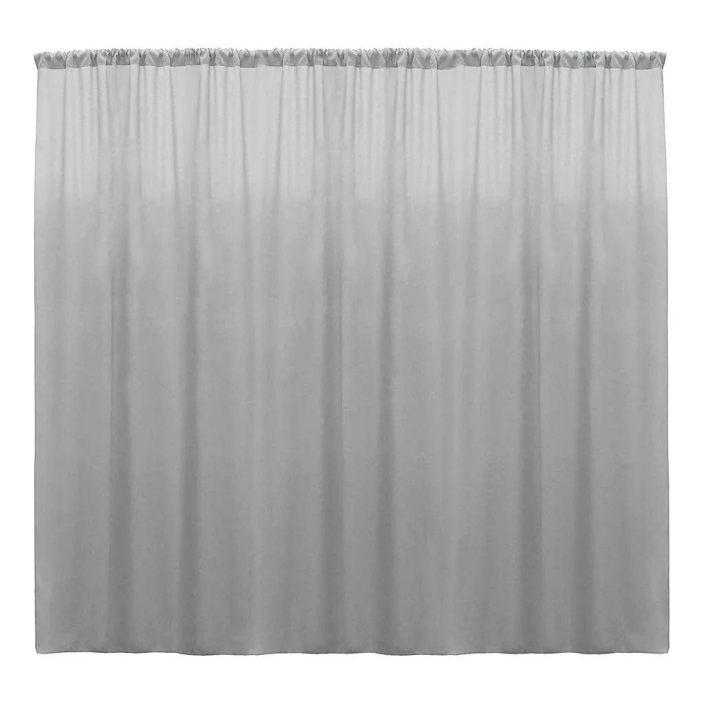 Backdrop Drape Curtain 10 Feet Wide x 10 Feet High, Polyester Poplin SEAMLESS 1 Panel.
