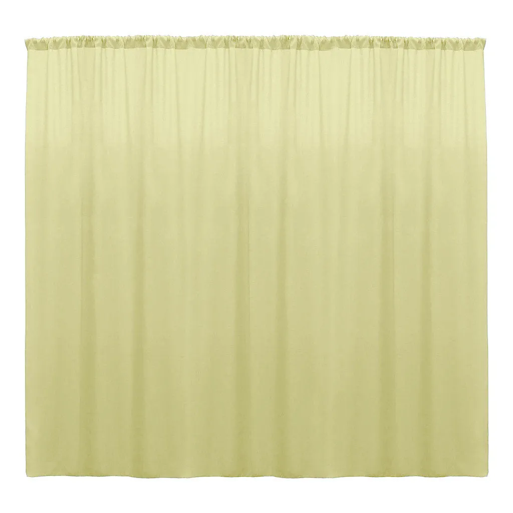 Backdrop Drape Curtain 10 Feet Wide x 15 Feet High, Polyester Poplin SEAMLESS 1 Panel.
