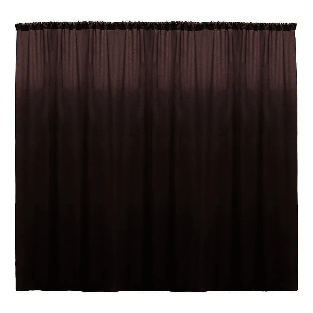 Backdrop Drape Curtain 10 Feet Wide x 15 Feet High, Polyester Poplin SEAMLESS 1 Panel.