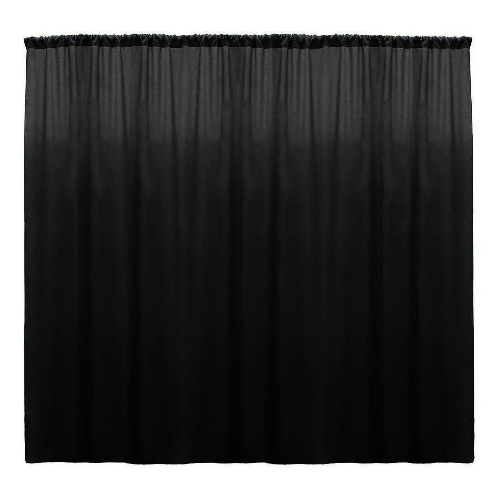 Backdrop Drape Curtain 10 Feet Wide x 15 Feet High, Polyester Poplin SEAMLESS 1 Panel.
