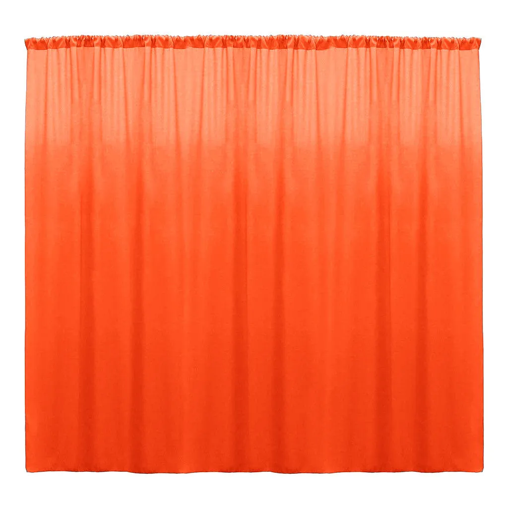 Backdrop Drape Curtain 10 Feet Wide x 15 Feet High, Polyester Poplin SEAMLESS 1 Panel.