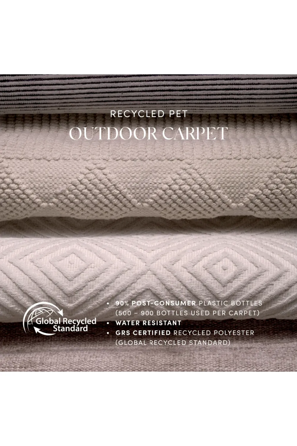 Beige Hand-Woven Outdoor Rug 10' x 13' | Eichholtz Linara