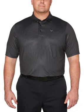 Big & Tall Printed Gingham Swing Tech™ Polo