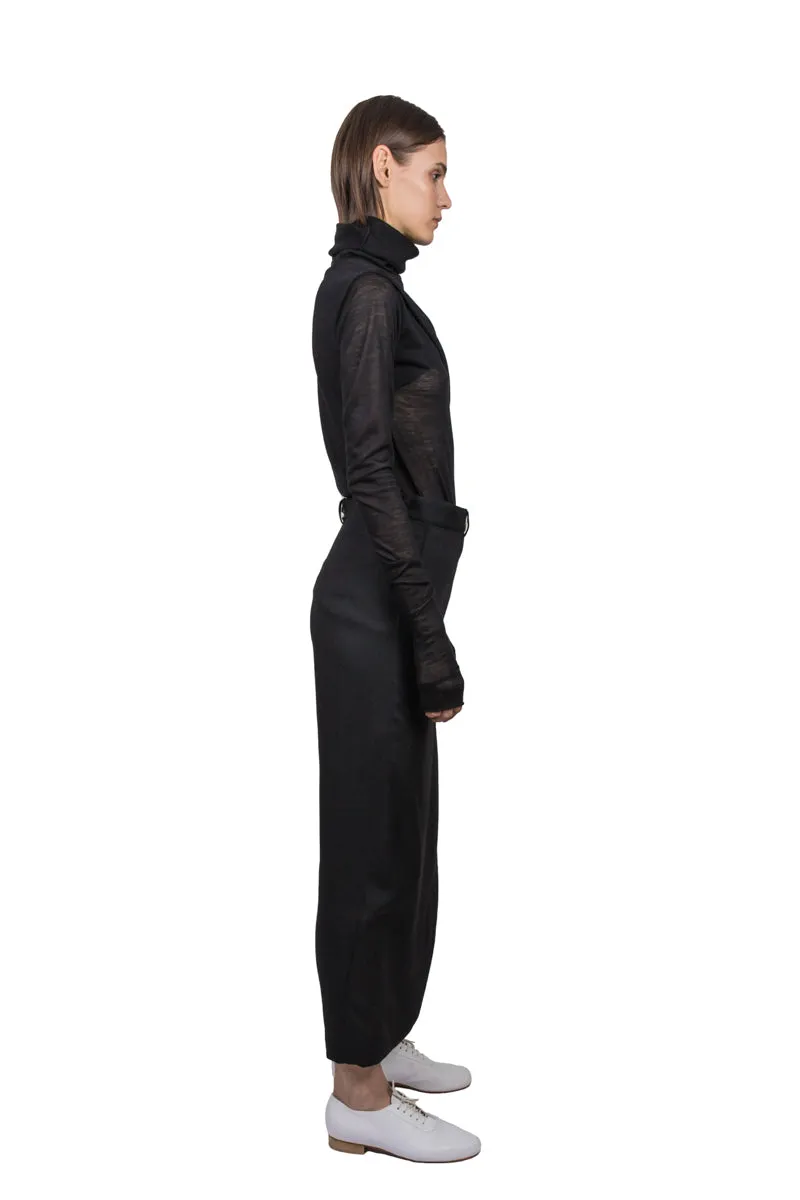 Black 'Apron' Trousers