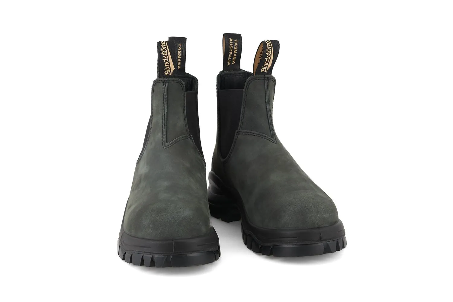 Blundstone 2238 Rustic Black Slip On Lug Sole Chelsea Boots