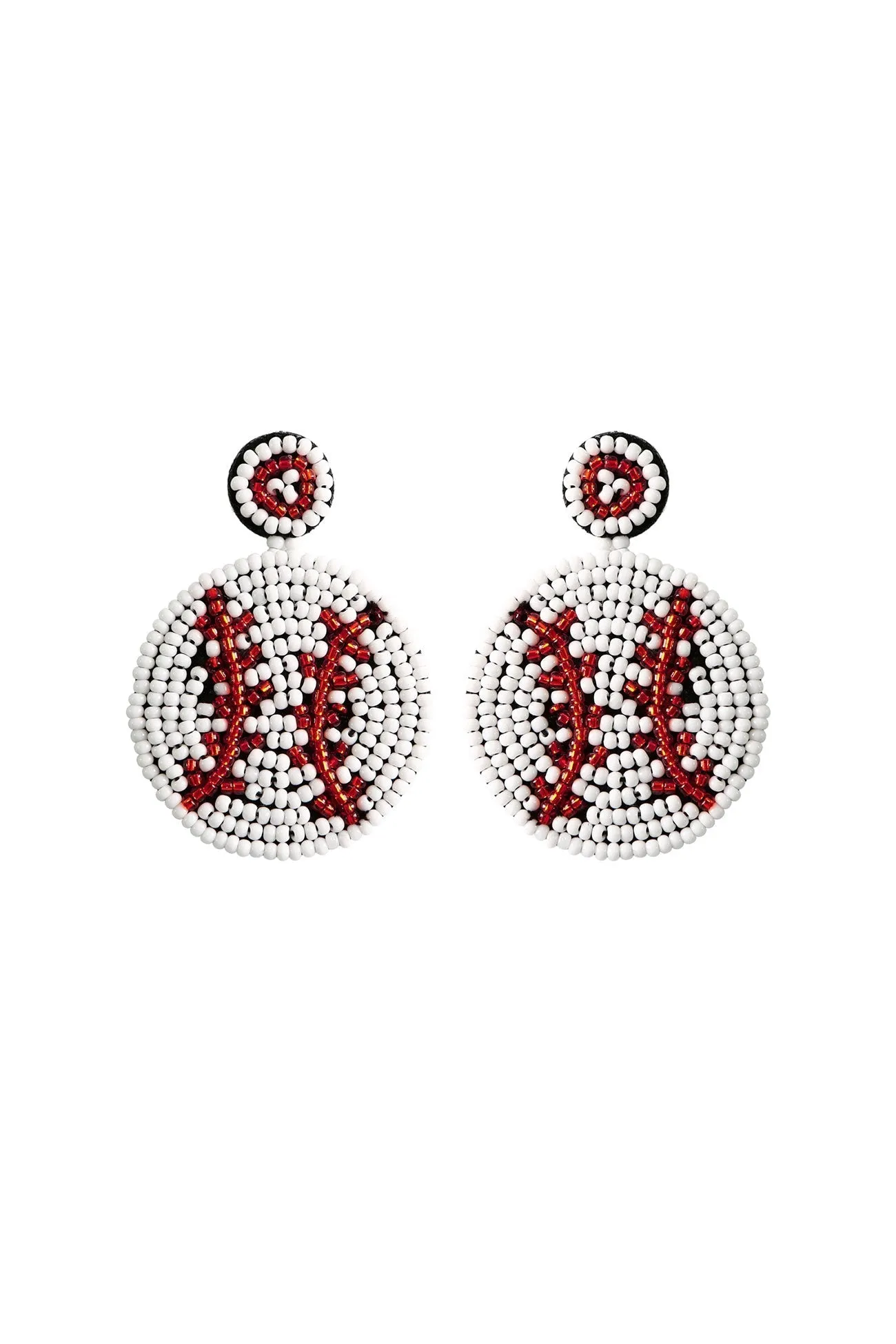 Bohemia Baseball Beaded Earrings