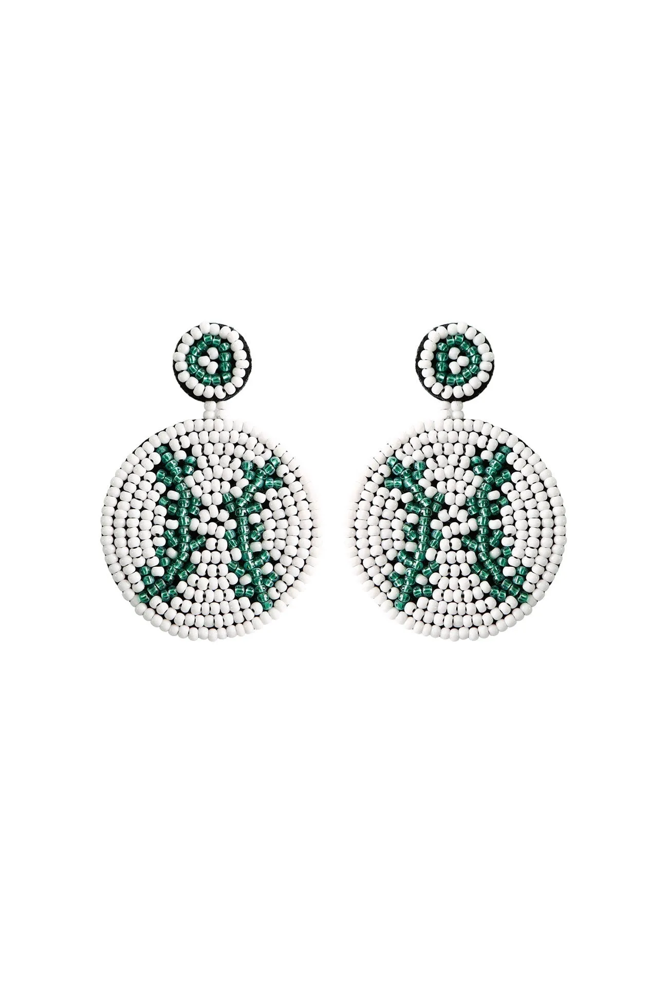 Bohemia Baseball Beaded Earrings
